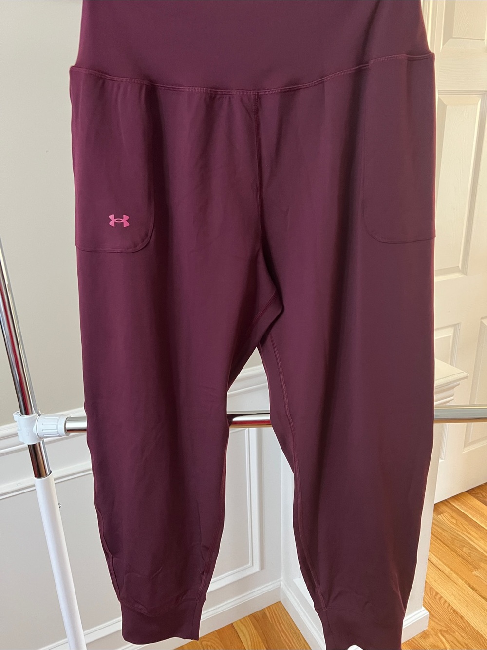 Under Armour Plum Capri Leggings with Side Pockets